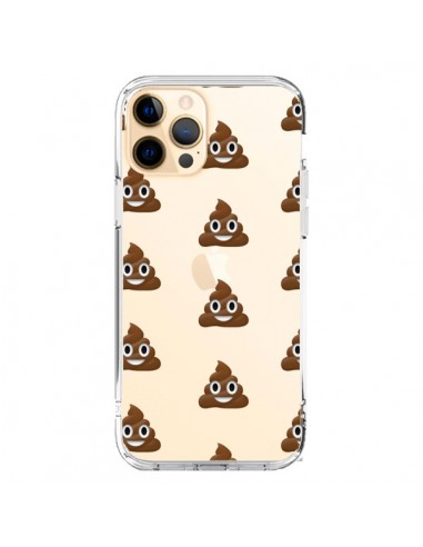 Coque iPhone 12 Pro Max Shit Poop Emoticone Emoji Transparente - Laetitia