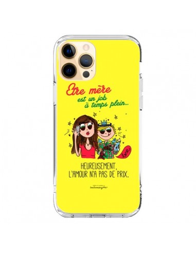 Coque iPhone 12 Pro Max Etre mère est un job à plein temps Fête des Mères - Leellouebrigitte