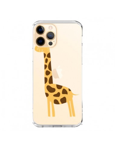 Coque iPhone 12 Pro Max Girafe Giraffe Animal Savane Transparente - Petit Griffin