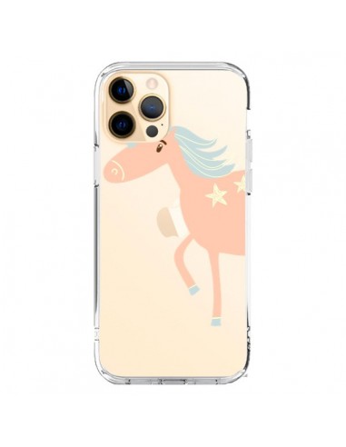 Coque iPhone 12 Pro Max Licorne Unicorn Rose Transparente - Petit Griffin