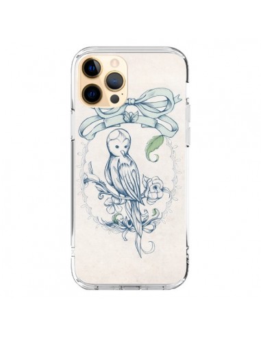 Coque iPhone 12 Pro Max Bird Oiseau Mignon Vintage - Lassana