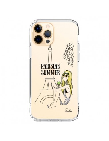 Coque iPhone 12 Pro Max Parisian Summer Ete Parisien Transparente - Lolo Santo