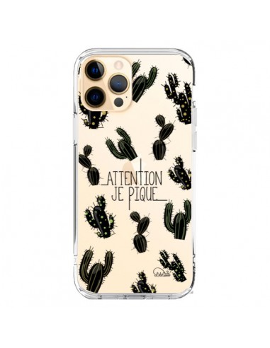 Coque iPhone 12 Pro Max Cactus Je Pique Transparente - Lolo Santo