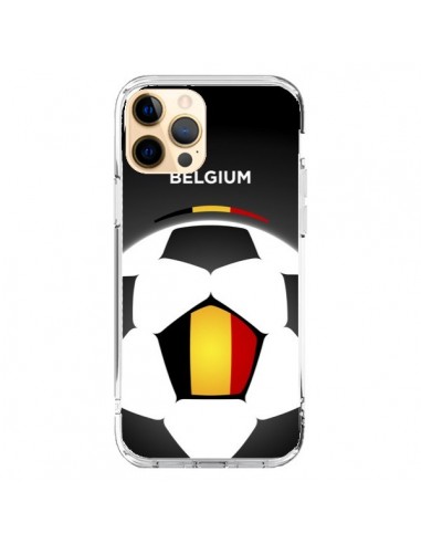 Coque iPhone 12 Pro Max Belgique Ballon Football - Madotta