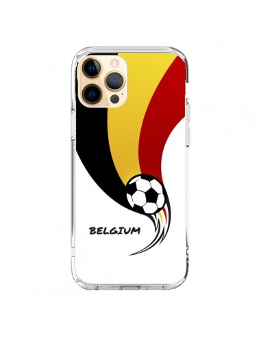 Coque iPhone 12 Pro Max Equipe Belgique Belgium Football - Madotta