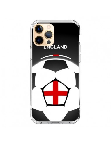 Coque iPhone 12 Pro Max Angleterre Ballon Football - Madotta