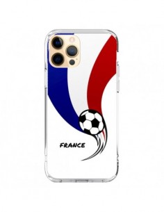 Coque iPhone 12 Pro Max Equipe France Ballon Football -...