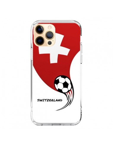 Coque iPhone 12 Pro Max Equipe Suisse Switzerland Football - Madotta