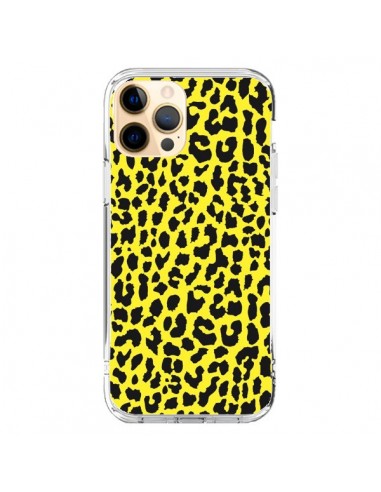Coque iPhone 12 Pro Max Leopard Jaune - Mary Nesrala