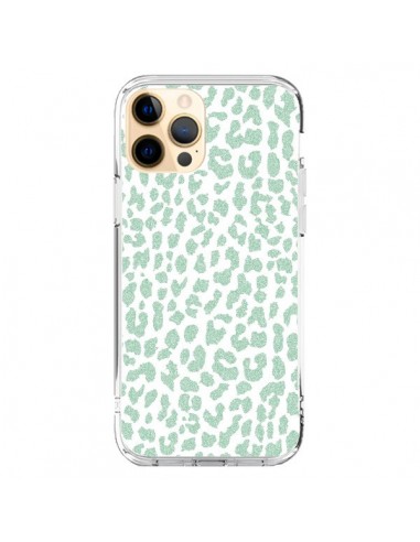 Coque iPhone 12 Pro Max Leopard Menthe Mint - Mary Nesrala