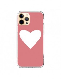 Coque iPhone 12 Pro Max Coeur Corail - Mary Nesrala