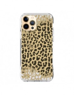 Coque iPhone 12 Pro Max Leopard Golden Or Doré - Mary...