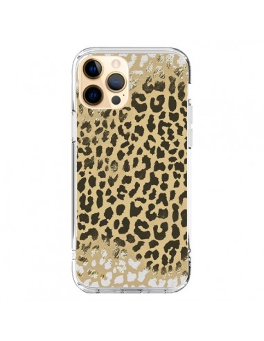 Coque iPhone 12 Pro Max Leopard Golden Or Doré - Mary Nesrala