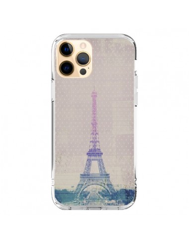 Coque iPhone 12 Pro Max I love Paris Tour Eiffel - Mary Nesrala
