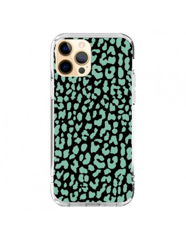 Coque iPhone 12 Pro Max Leopard Mint Vert - Mary Nesrala