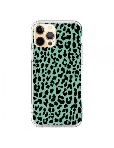 Coque iPhone 12 Pro Max Leopard Mint Vert Neon - Mary Nesrala