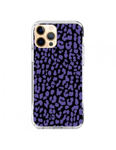 Coque iPhone 12 Pro Max Leopard Violet - Mary Nesrala