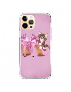 Coque iPhone 12 Pro Max Chaton Chat Kitten Chaussure...