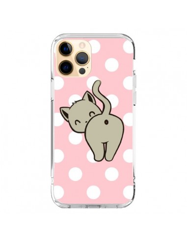 Coque iPhone 12 Pro Max Chat Chaton Pois - Maryline Cazenave