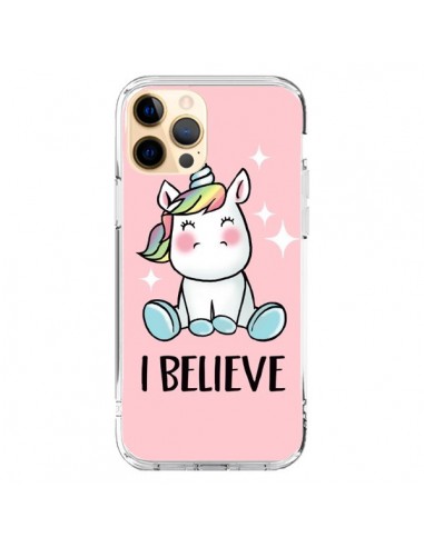 Coque iPhone 12 Pro Max Licorne I Believe - Maryline Cazenave