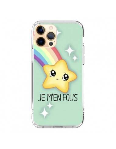 Coque iPhone 12 Pro Max Etoile Je m'en fous - Maryline Cazenave