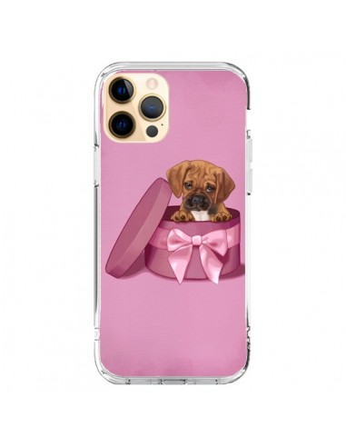 Coque iPhone 12 Pro Max Chien Dog Boite Noeud Triste - Maryline Cazenave