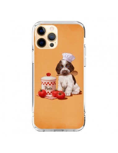 Coque iPhone 12 Pro Max Chien Dog Pates Pasta Cuisinier - Maryline Cazenave