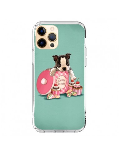 Coque iPhone 12 Pro Max Chien Dog Cupcakes Gateau Boite - Maryline Cazenave