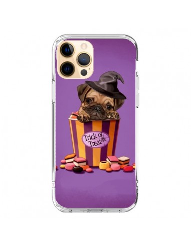 Coque iPhone 12 Pro Max Chien Dog Halloween Sorciere Bonbon - Maryline Cazenave