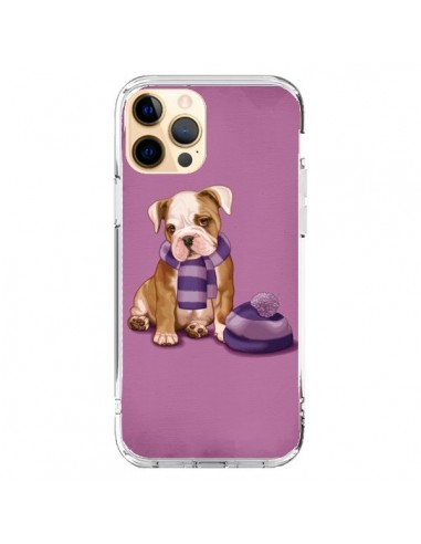 Coque iPhone 12 Pro Max Chien Dog Echarpe Bonnet Froid Hiver - Maryline Cazenave