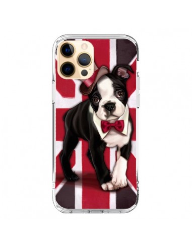 Coque iPhone 12 Pro Max Chien Dog Anglais UK British Gentleman - Maryline Cazenave