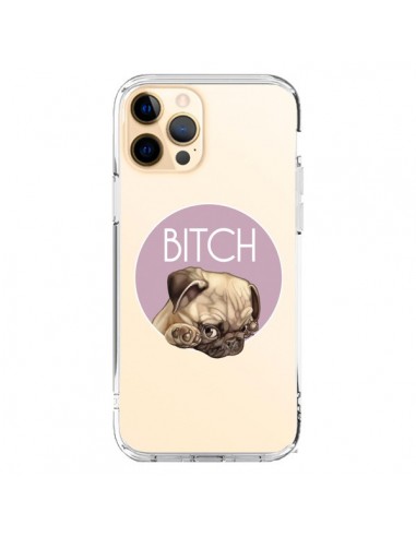 Coque iPhone 12 Pro Max Bulldog Bitch Transparente - Maryline Cazenave