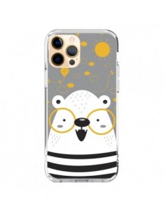 Coque iPhone 12 Pro Max Ours à lunettes - Maria Jose Da Luz