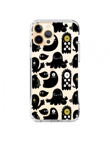 Coque iPhone 12 Pro Max Monsters Monstres Pattern Transparente - Maria Jose Da Luz