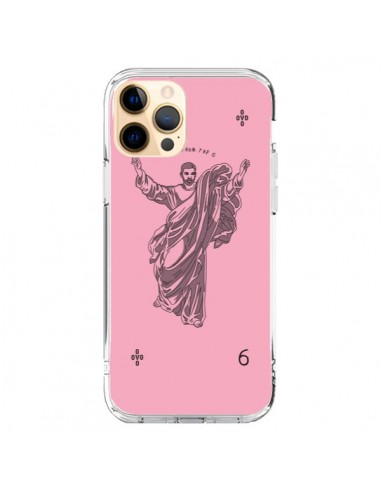 Coque iPhone 12 Pro Max God Pink Drake Chanteur Jeu Cartes - Mikadololo