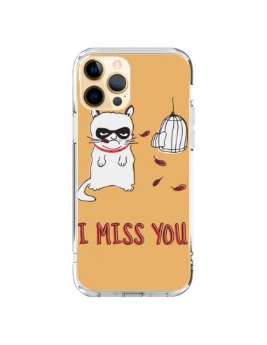 Coque iPhone 12 Pro Max Chat I Miss You - Maximilian San