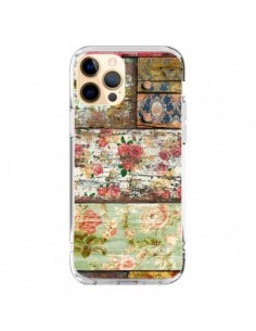 Coque iPhone 12 Pro Max Lady Rococo Bois Fleur -...