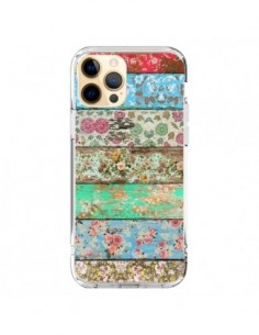 Coque iPhone 12 Pro Max Rococo Style Bois Fleur -...