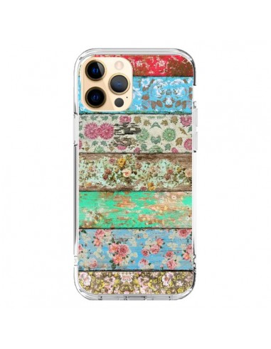 Coque iPhone 12 Pro Max Rococo Style Bois Fleur - Maximilian San