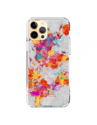 Coque iPhone 12 Pro Max Terre Map Monde Mother Earth Crying - Maximilian San