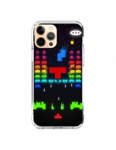 Coque iPhone 12 Pro Max Invatris Space Invaders Tetris...