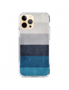 Coque iPhone 12 Pro Max Bandes Horizontales Greece Hues -...