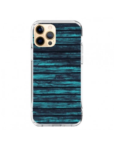 Coque iPhone 12 Pro Max Blue Moon Wood Bois - Maximilian San