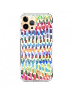 Coque iPhone 12 Pro Max Artsy Strokes Stripes Colorful -...