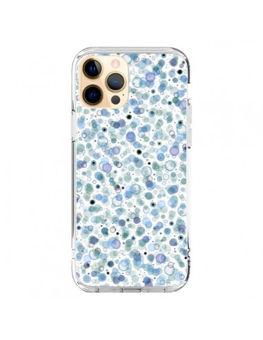 Coque iPhone 12 Pro Max Cosmic Bubbles Blue - Ninola Design