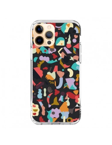 Coque iPhone 12 Pro Max Dreamy Animal Shapes Black - Ninola Design