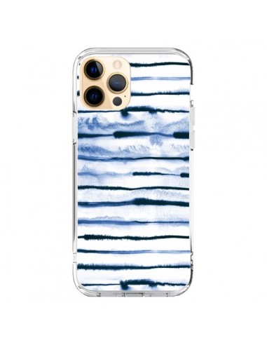 Coque iPhone 12 Pro Max Electric Lines White - Ninola Design