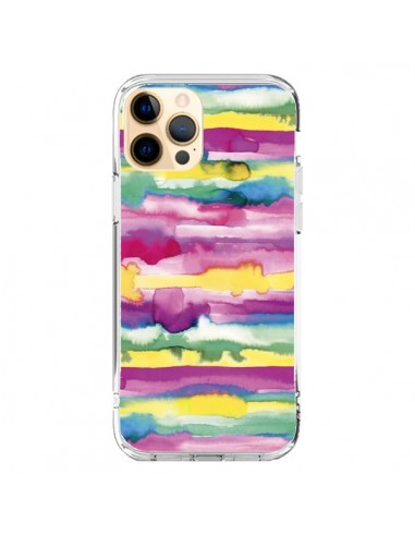 Coque iPhone 12 Pro Max Gingham Vichy Pink - Ninola Design