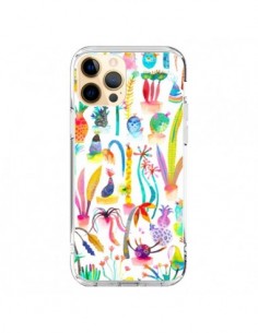 Coque iPhone 12 Pro Max Little Textured Dots White -...