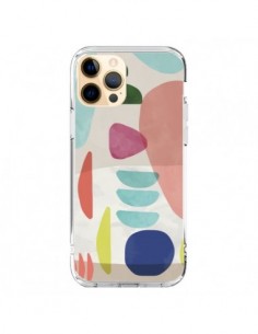 Coque iPhone 12 Pro Max Moody Geometry Multi White -...